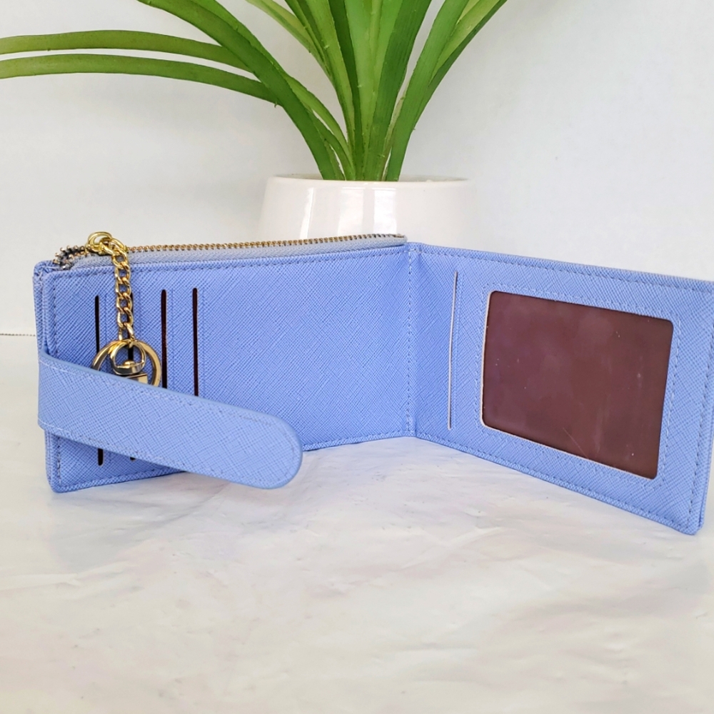 Blue Wallet with Gold Accents - Picture 3 of 3